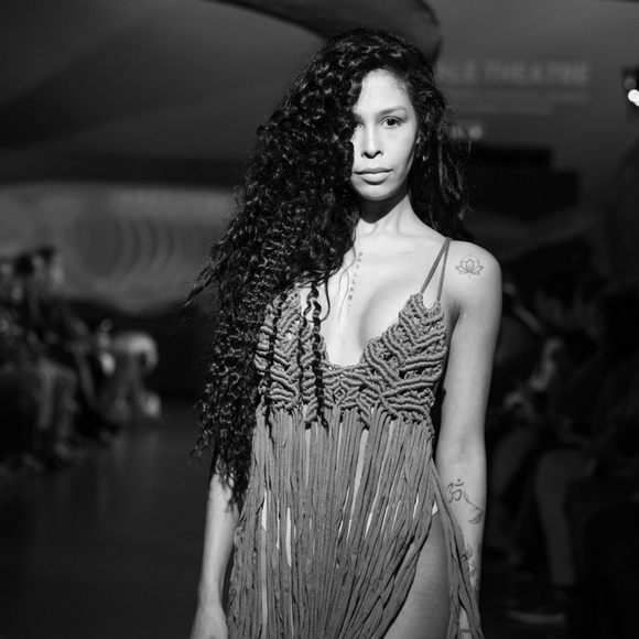 Handmade Macramé Rope Dress GoodVibeGoda Original Design - Picture 5 of 10